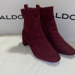 Aldo Burgundy booties